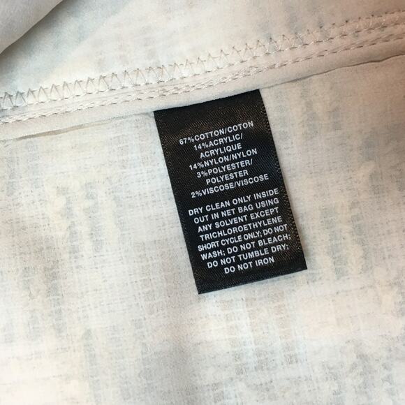 Lafayette 148 M Women's Aisha Cloud Tweed Zip Up Neutral Blazer Jacket - Picture 6 of 8